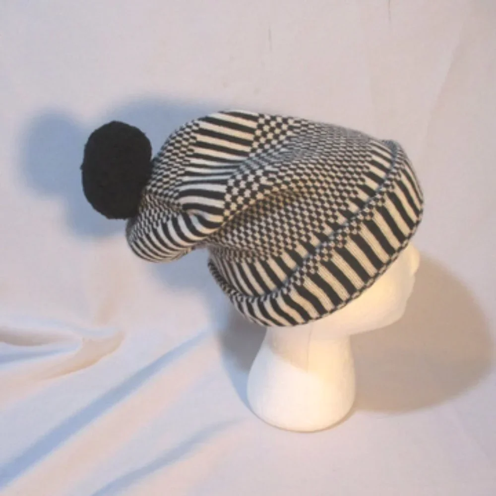 LUCIEN PELLAT-FINET POMPOM CASHMERE HAT Cap Beanie - Picture 4 of 7
